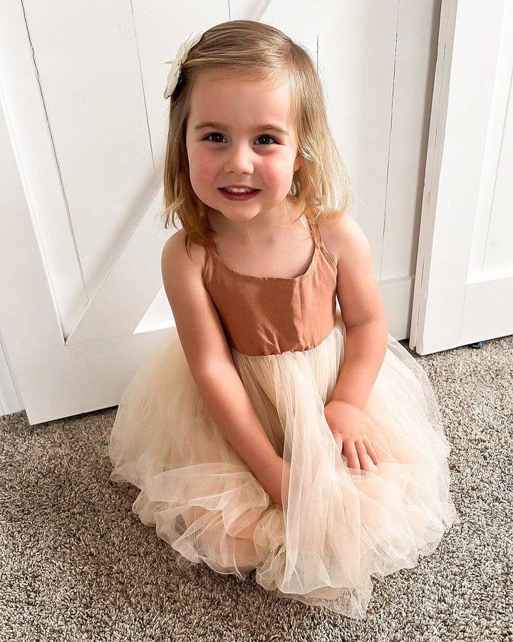 Organic Linen Tulle Dress