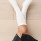 Ivory Ruffle Lace Top Knee High Socks