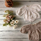 Organic cotton bodysuit with embroidery